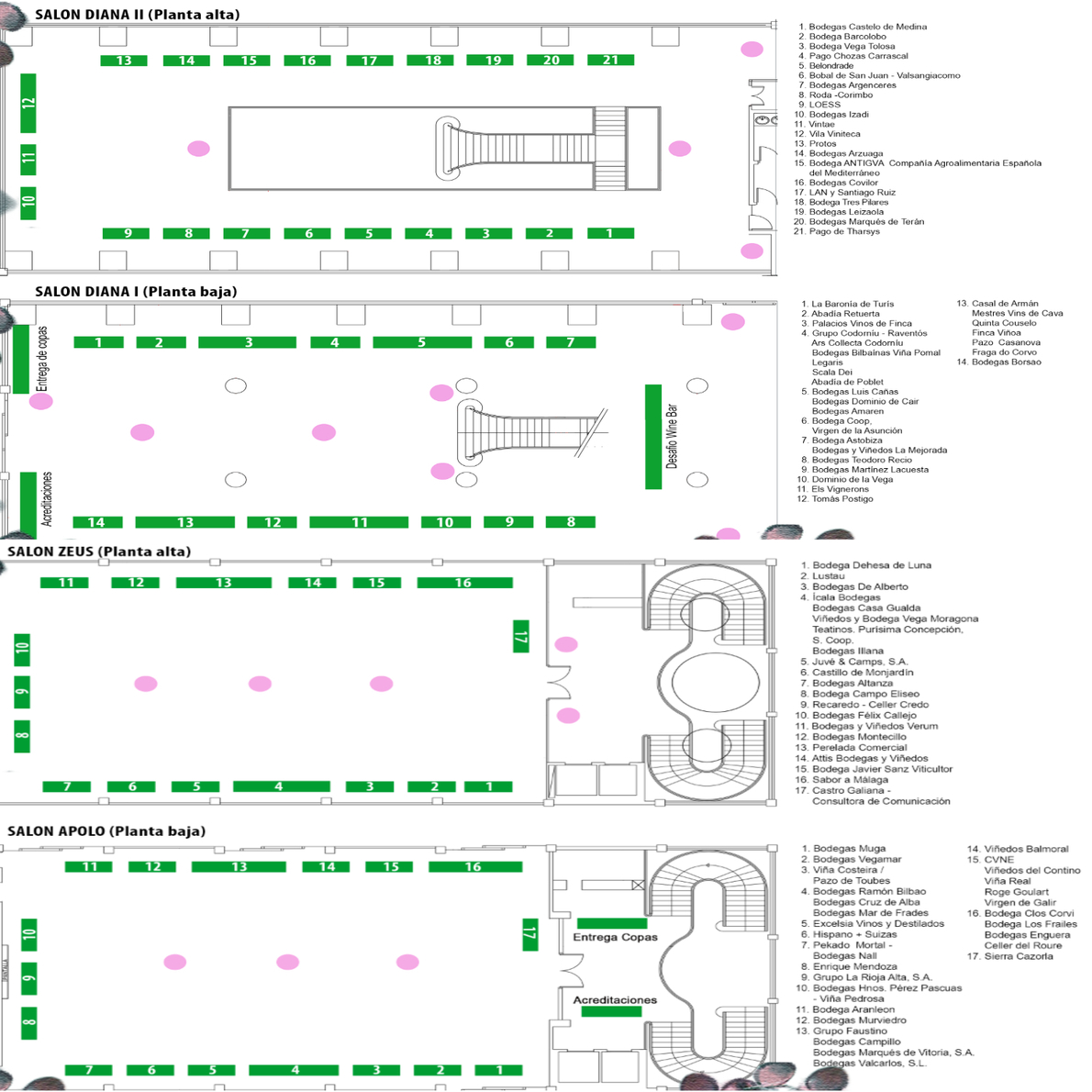 Plano de expositores de Experiencia Verema Valencia 2018