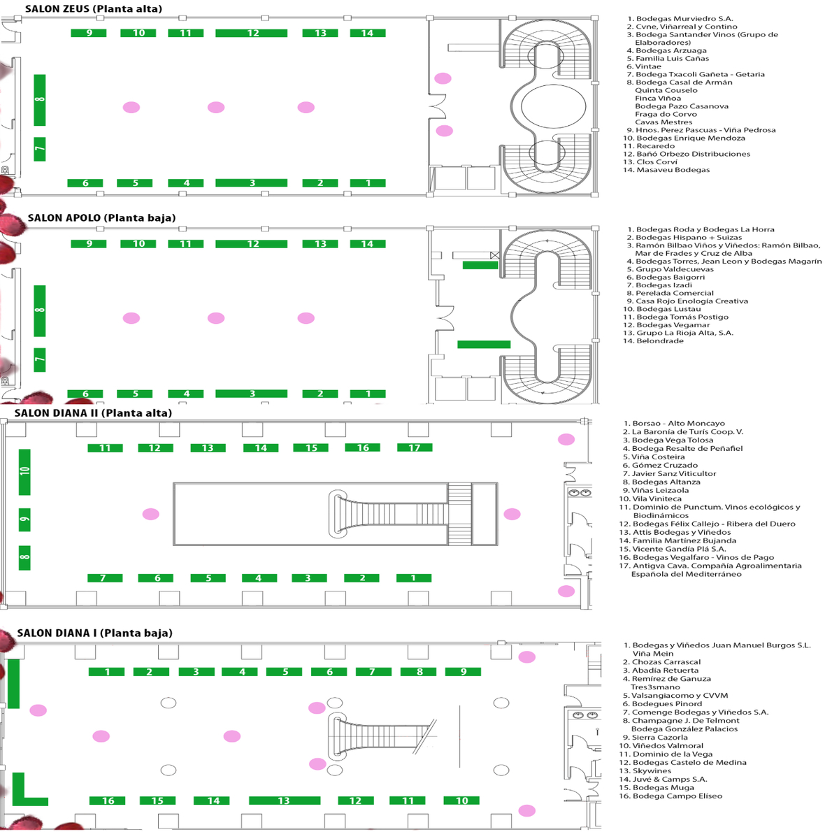Plano de expositores de Experiencia Verema Valencia 2017 