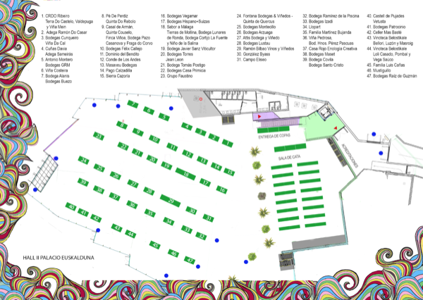 Plano de expositores de Experiencia Verema Bilbao 2016