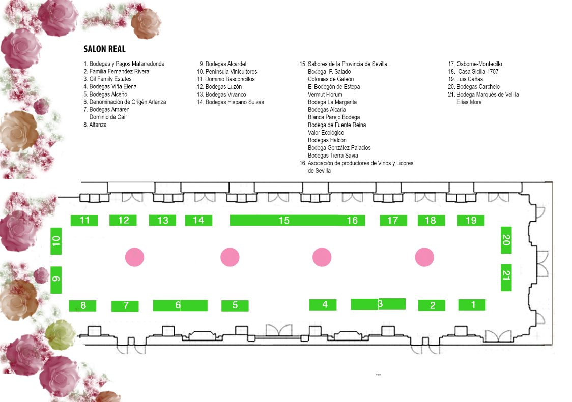 Plano de expositores de Experiencia Verema Sevilla 2021
