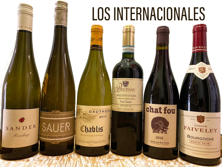 Los Internacionales de Mayo Dolcetto, Riesling, Sander, Eric Texier, Chat Fou, Chablis, vinos internacionales
