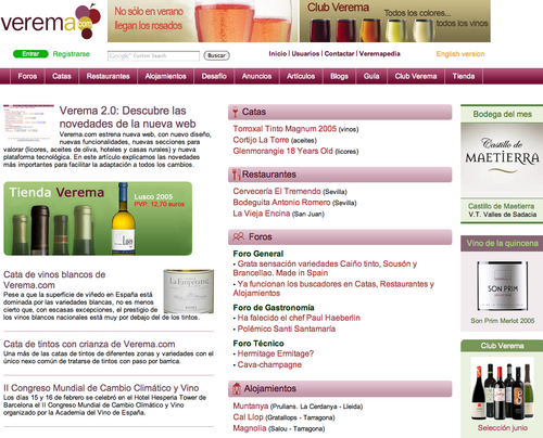 Verema 2.0: Descubre las novedades de la nueva web