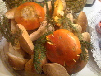 Surtido de Boletus y Amanitas cesareas