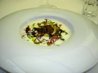 Morcilla con puré de patata