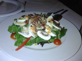 Ensalada de espinacas .