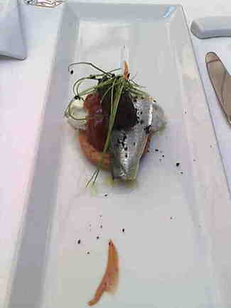 Tartita de sardina marinada