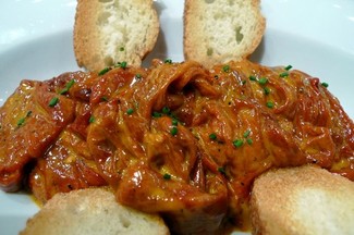 pimientos de cristal rojos asados con pil-pil