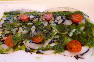 carpaccio de sepia "bruta"