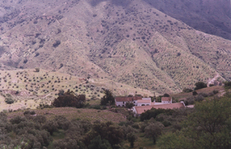 Vista de la bodega desde la carretera