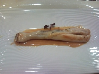 Navaja con praliné de almendras