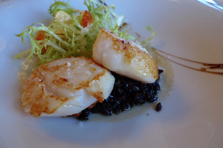 vieira con arroz venere