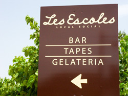 Cartel de la entrada