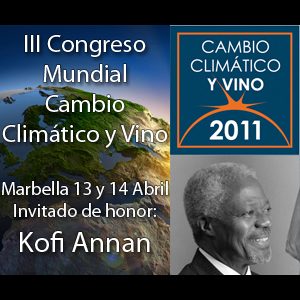 Congreso Mundial de Cambio Climático y Vino con Kofi Annan: una cita obligada.