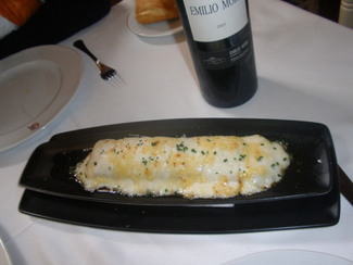 Canelón de morcilla