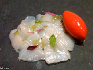 Vieira en Salazón y Crema Helada de Piquillo