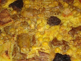 Cazuela de arroz de Sant Blai o Torrenti. Especialidad.