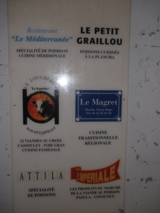 Los seis restaurantes