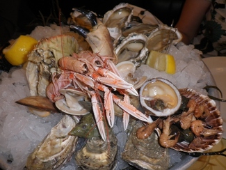 Plato de frutos del Mar