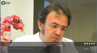 Primera cata virtual en streaming. 