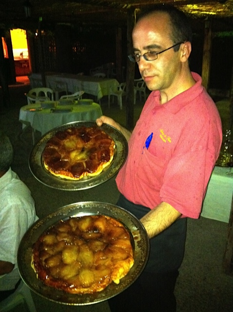 Cena en Restaurante Auberge de France, Septiembre 2011