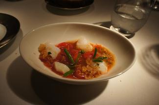 Trinxat de tomate con bacalao