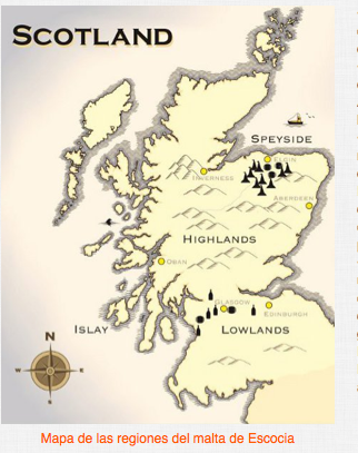 Los whiskys de Malta de Speyside, Escocia 