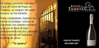 Vuelve el cava de Pago de Tharsys para los enamorados.