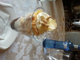 Mil hojas de crema de especias.