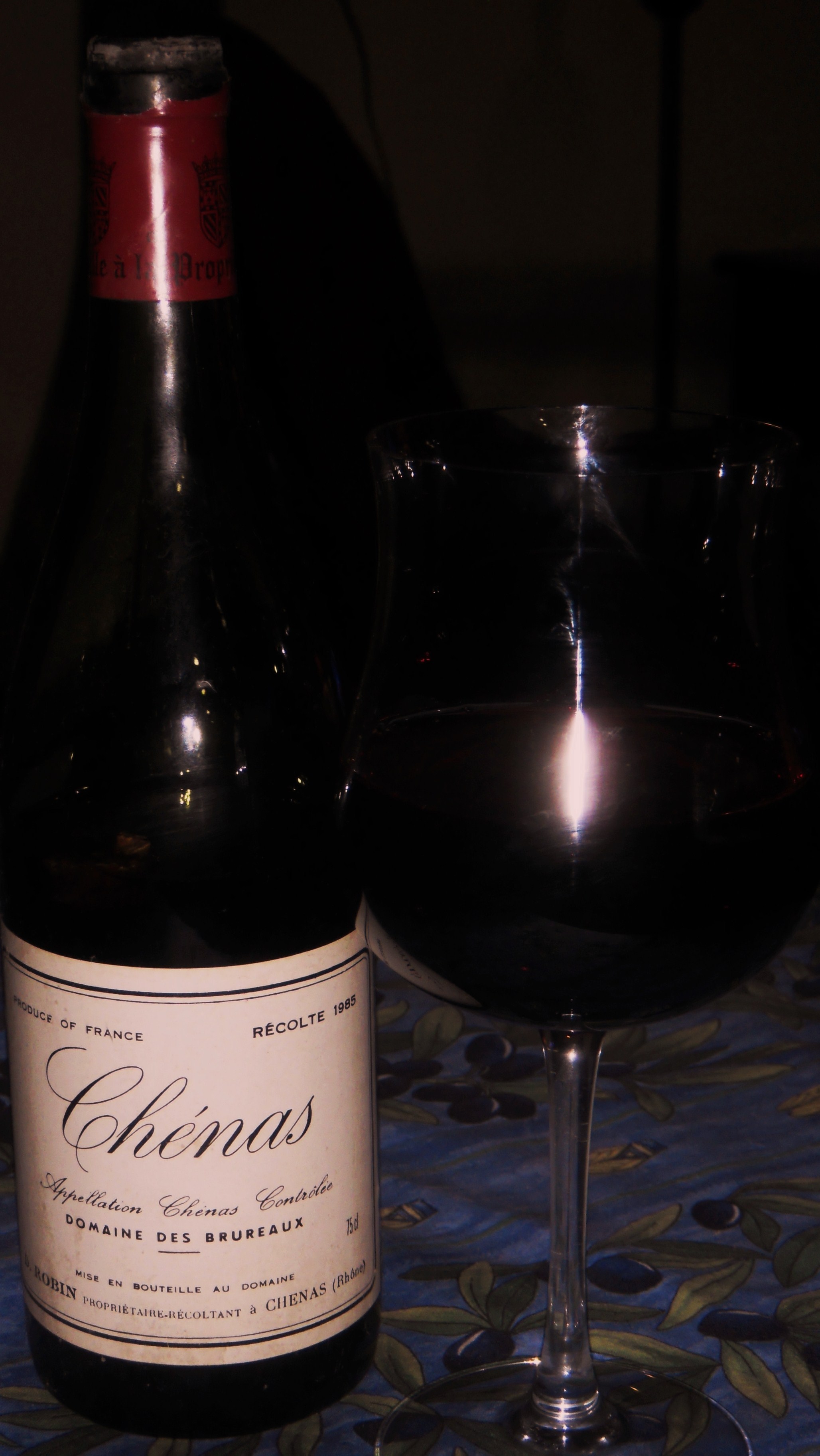 Beaujolais Cru Chénas 1985.....Still Drinking Well!