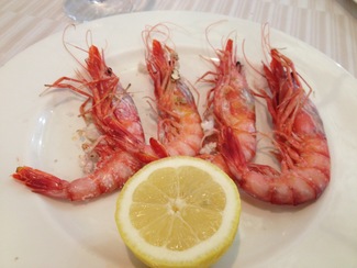 Gamba Roja de Mazarrón (cuando hice la foto, ya faltaban dos :-)