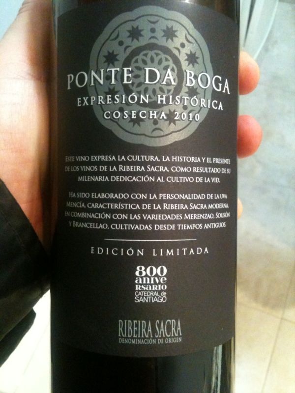 Vino Ponte da Boga Expresión Histórica 2010