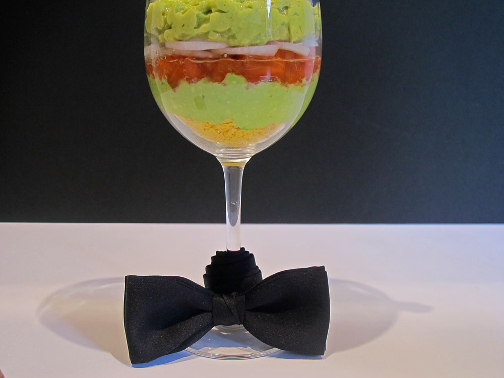 Cena en cocktel, para una cita.