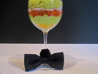 Cena en cocktel, para una cita.