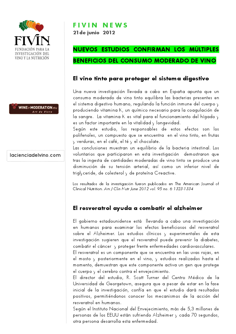 Nuevos estudios confirman los múltiples beneficios del consumo moderado de vino