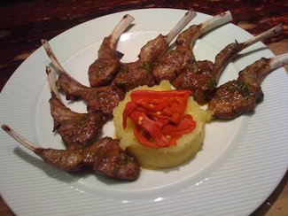 Chuletitas con puré casero de Patatas