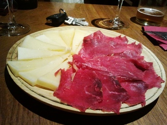 Cecina y queso