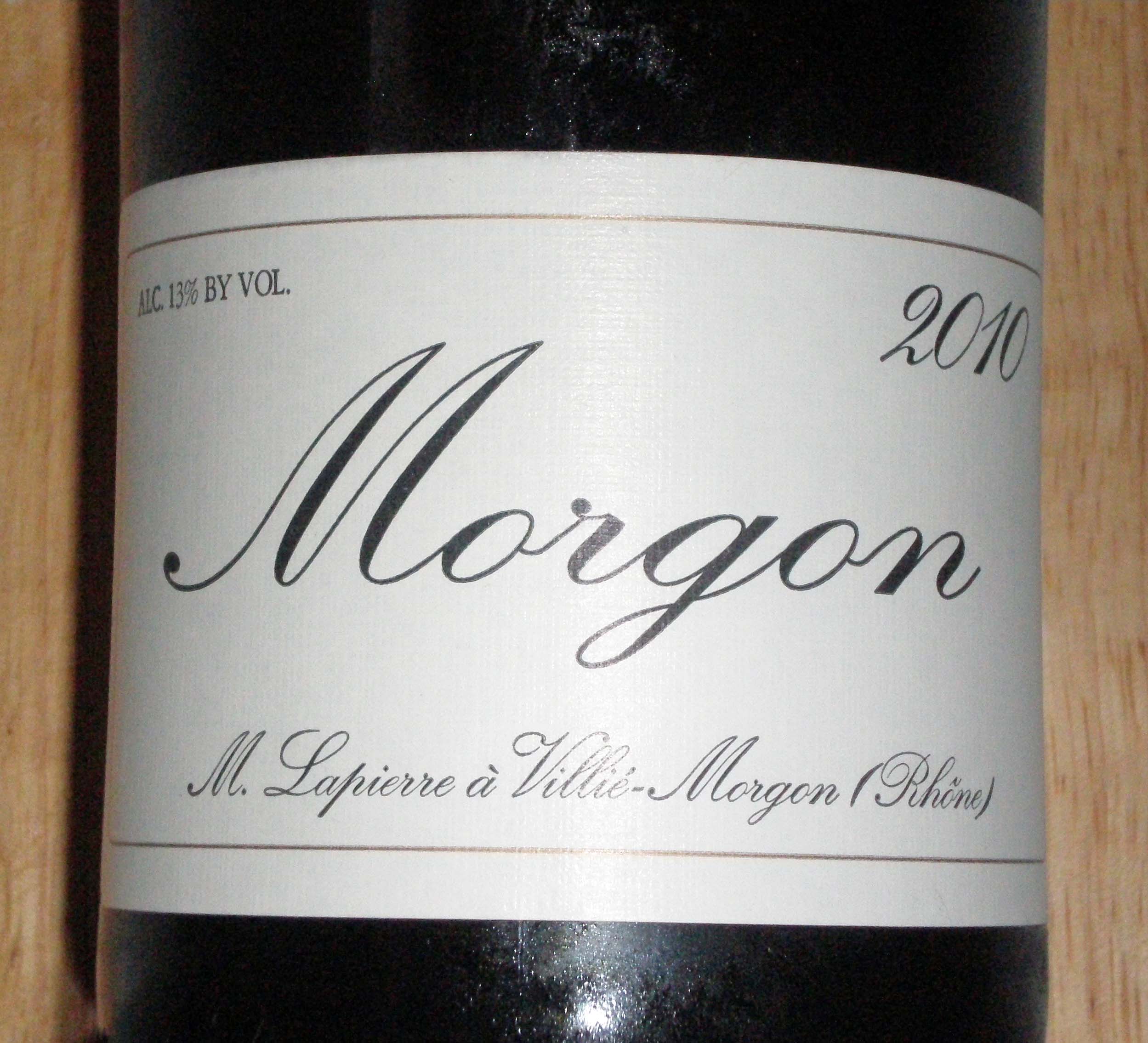Marcel Lapierre Morgon 2010