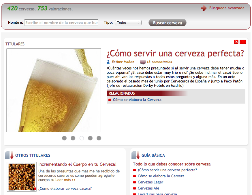 Nuevas portadas temáticas en Verema.com