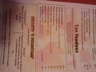 Carta Fondues