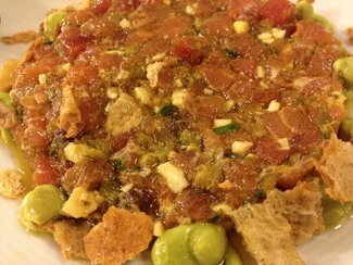 Tartar de atún con aguacate