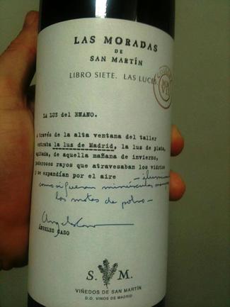 Vino Las Moradas de San Martín Libro Siete Las Luces 2007