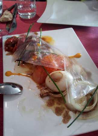 Bonito, verduras asadas y anchoas de Lotamar