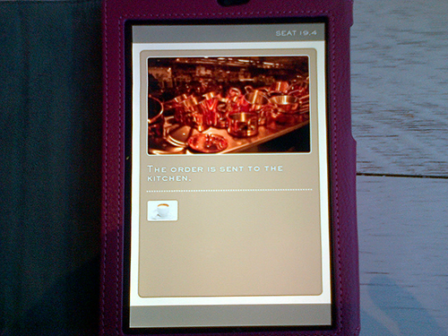 El e-menu, o menú digital.