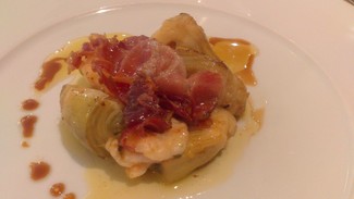 Alcachofas con jamón