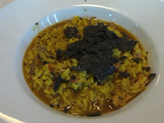 Arroz de caza con trufa