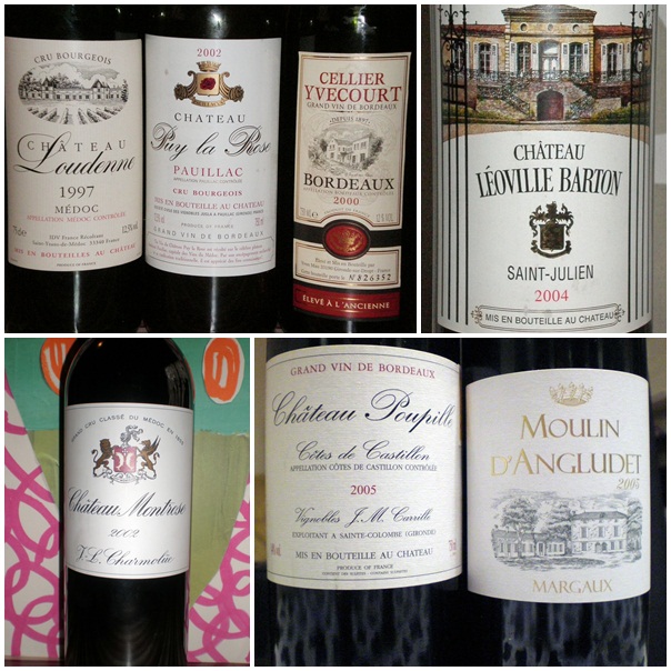 Recopilación de Vinos de Burdeos