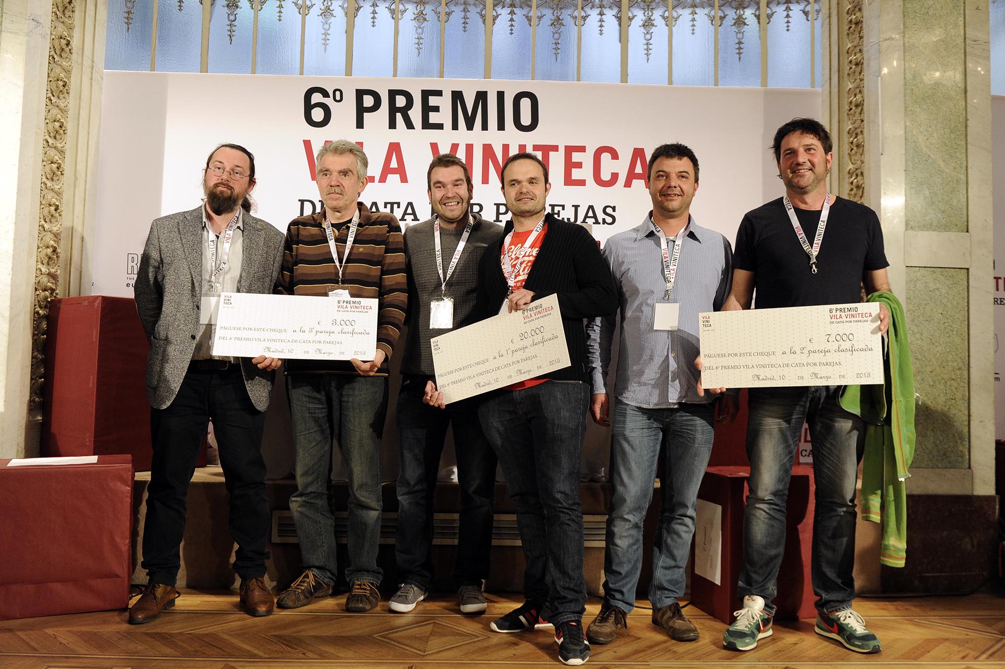 Dos enólogos de Galicia y Tenerife ganan los 20.000 euros del 6º Premio Vila Viniteca de Cata por Parejas 2013