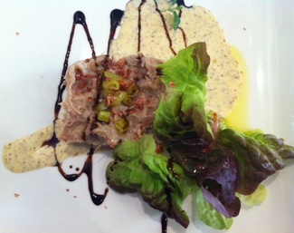 Rillettes de Pato con Crema de Mostaza Antigua