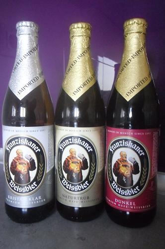 Comparando tres cervezas Franziskaner