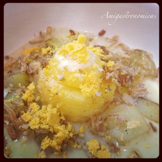 Tortilla de pato con aroma de trufa negra